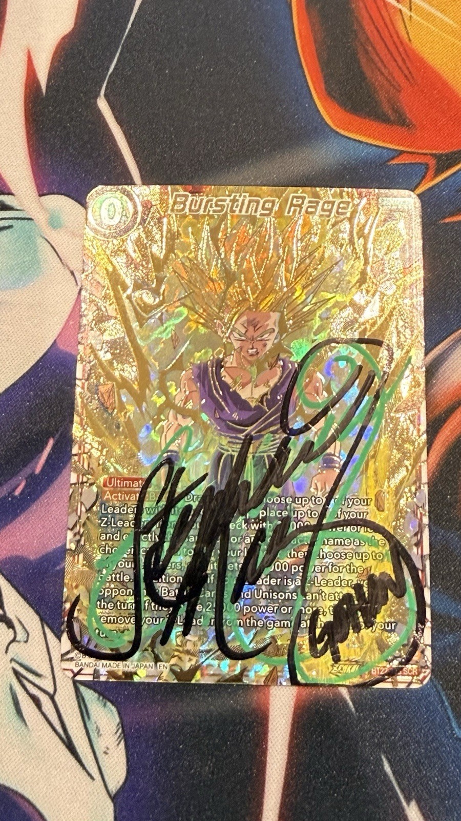 Dragon Ball Super Bursting Rage BT22-138 SCR Signed By Stephanie Naldony