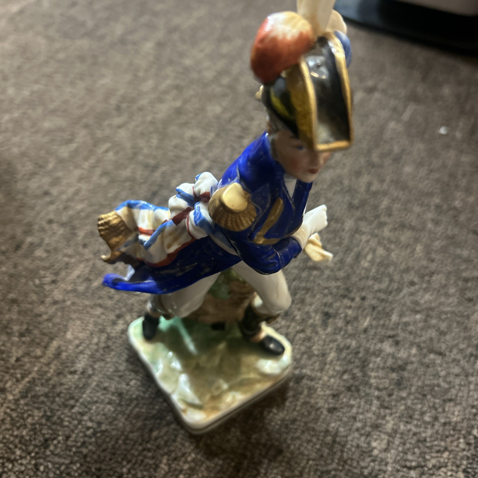 Vtg Antique German Porcelain Military Figurine French Revolutionary General 1789