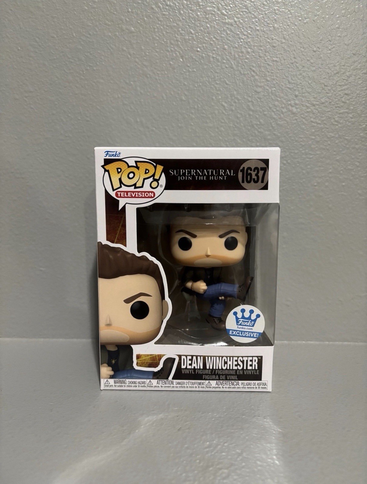 Funko Pop Vinyl Supernatural Dean Winchester #1637 Eye Of The Tiger + Protector