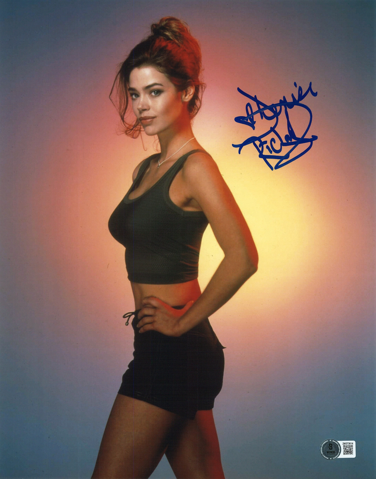 DENISE RICHARDS SIGNED AUTOGRAPH THE WORLD IS NOT ENOUGH 11X14 PHOTO BECKETT