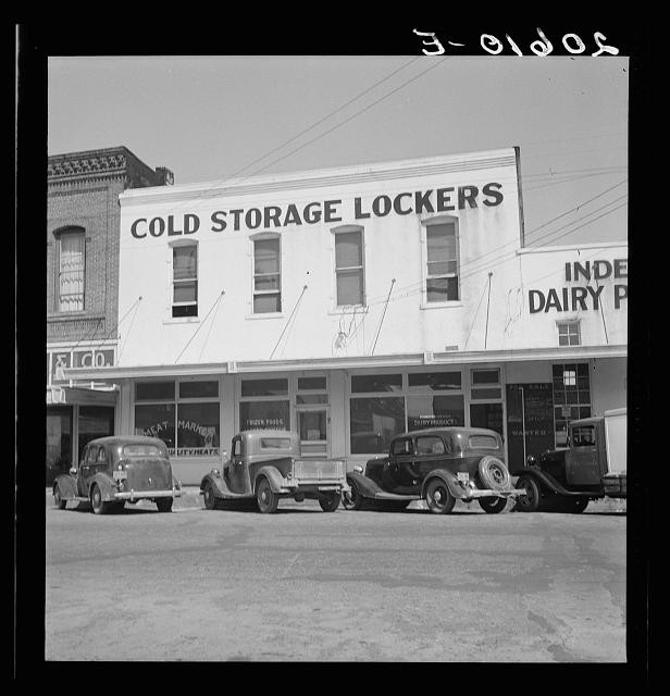 Independence Oregon 1939 Cold Storage Lockers Meat Vegetables Storefront