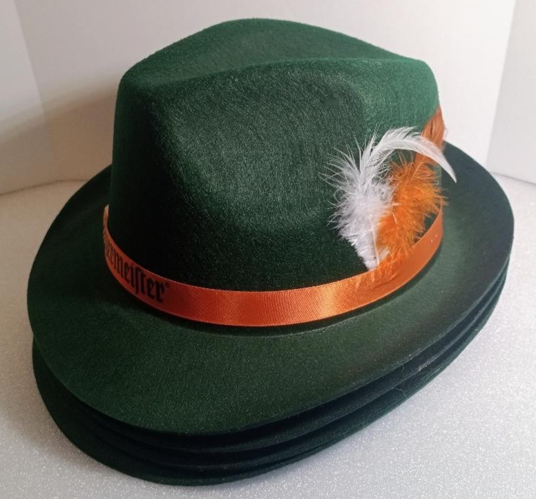 Jagermeister Octoberfest Festival German Feather Hats **BRAND NEW**