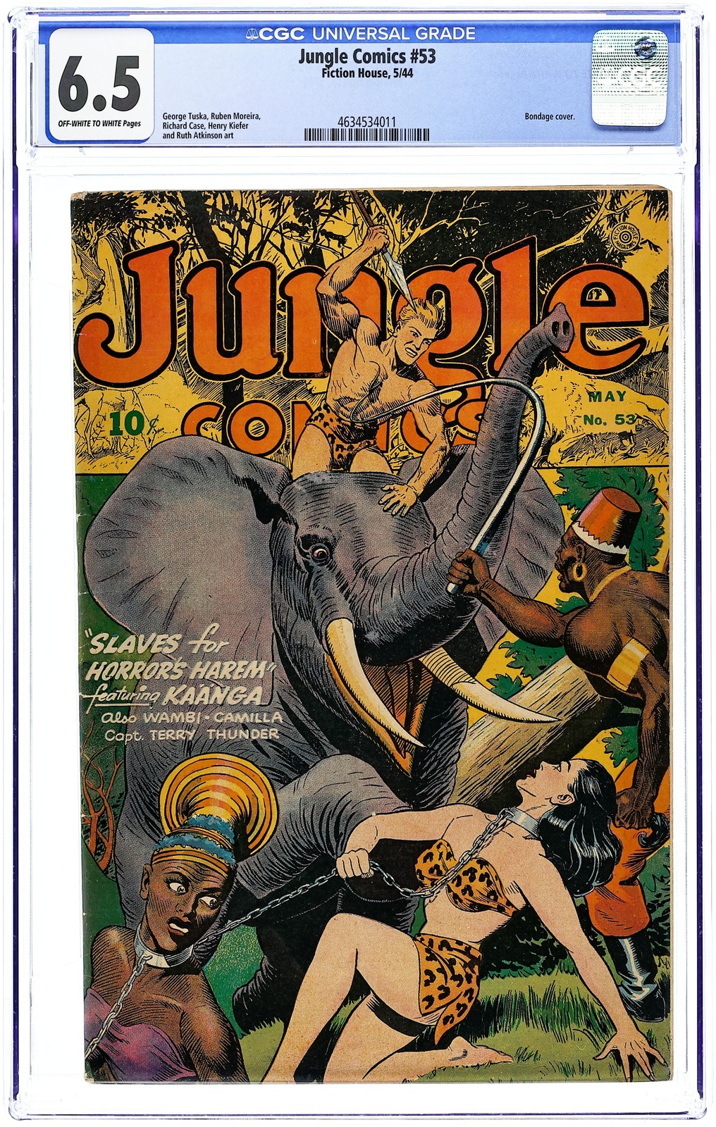 Jungle Comics #53 CGC 6.5 1944 4634534011