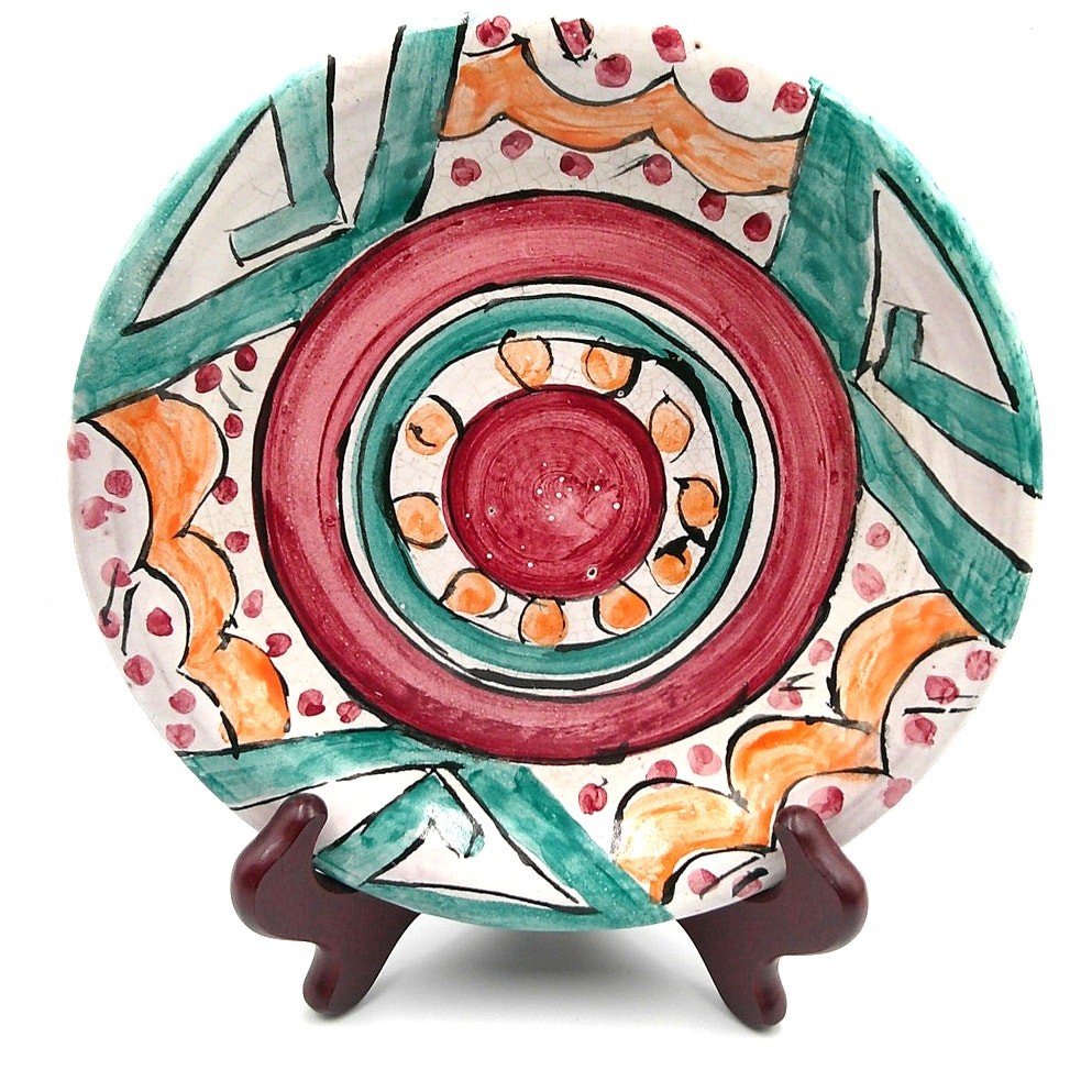 Vietri Campagna Solimene Italy Hand Painted 8\