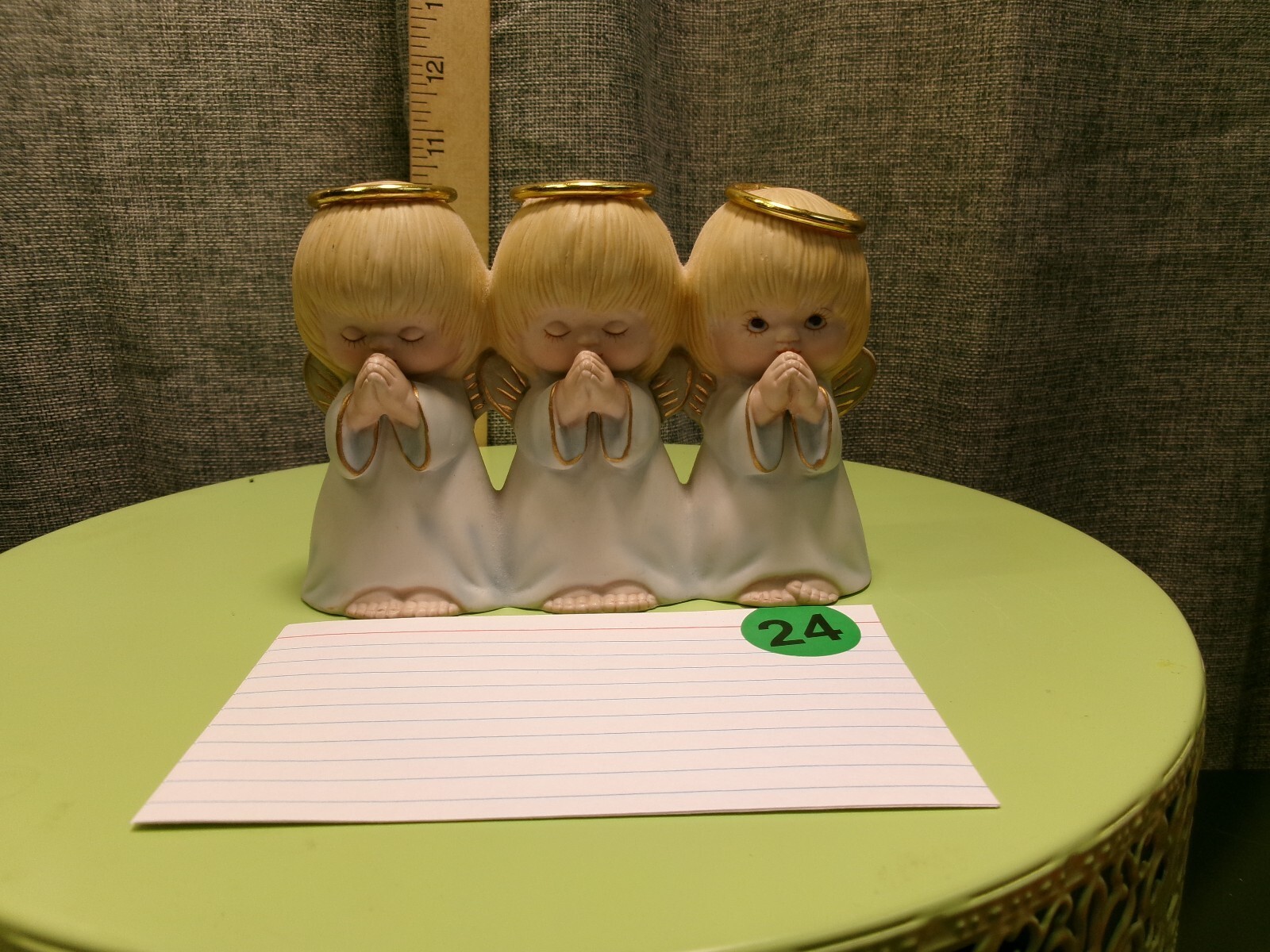 Set of 3 angel bell ornaments