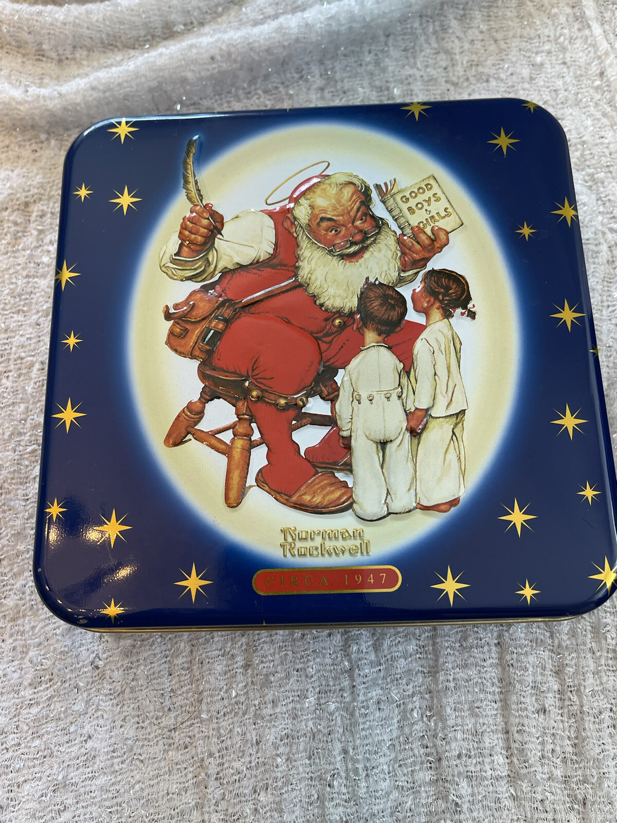 Snickers 2003 Limited Edition Norman Rockwell Circa 1949 Advertising Tin
