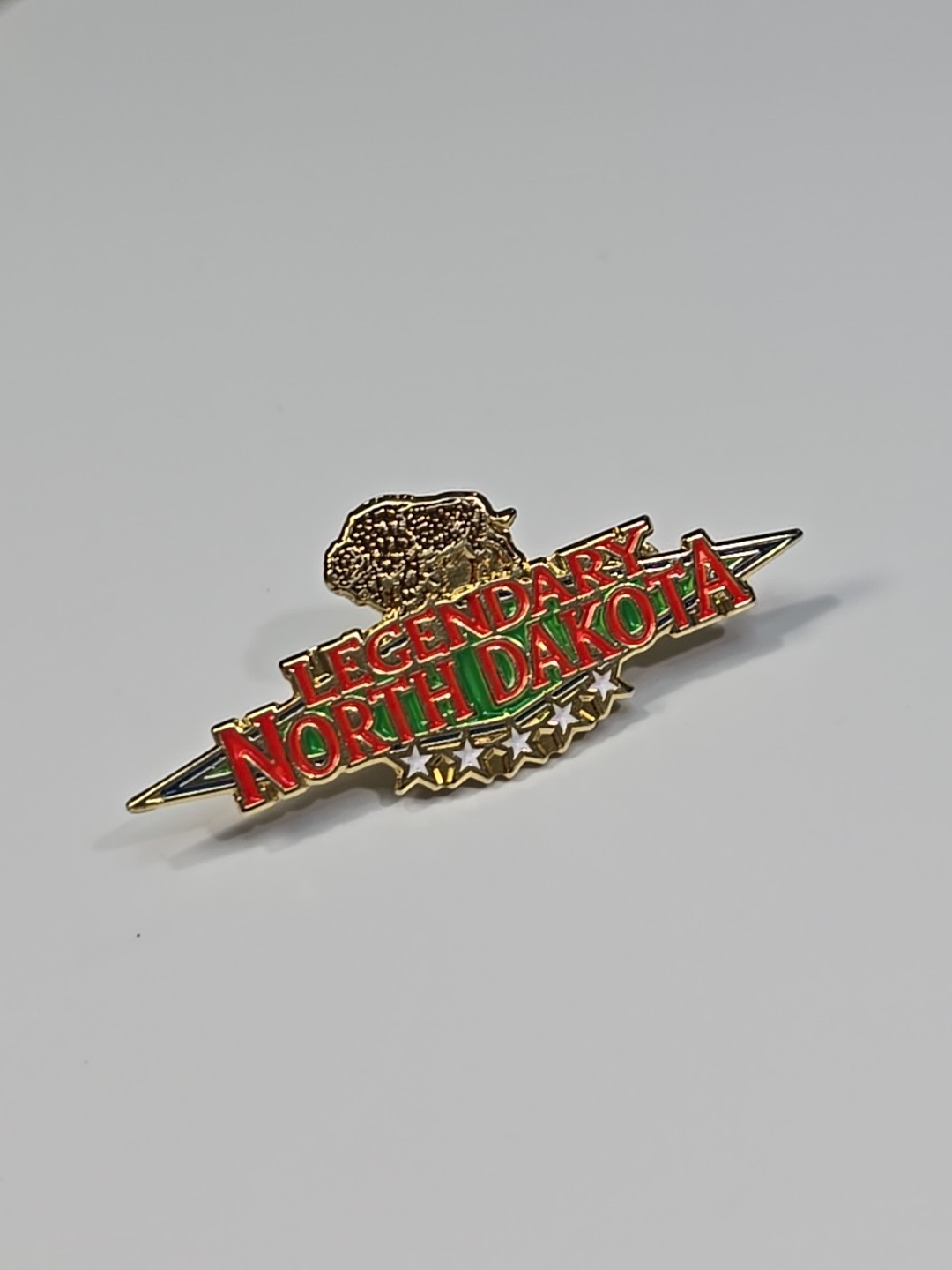 Legendary North Dakota Buffalo Design Souvenir Lapel Pin 