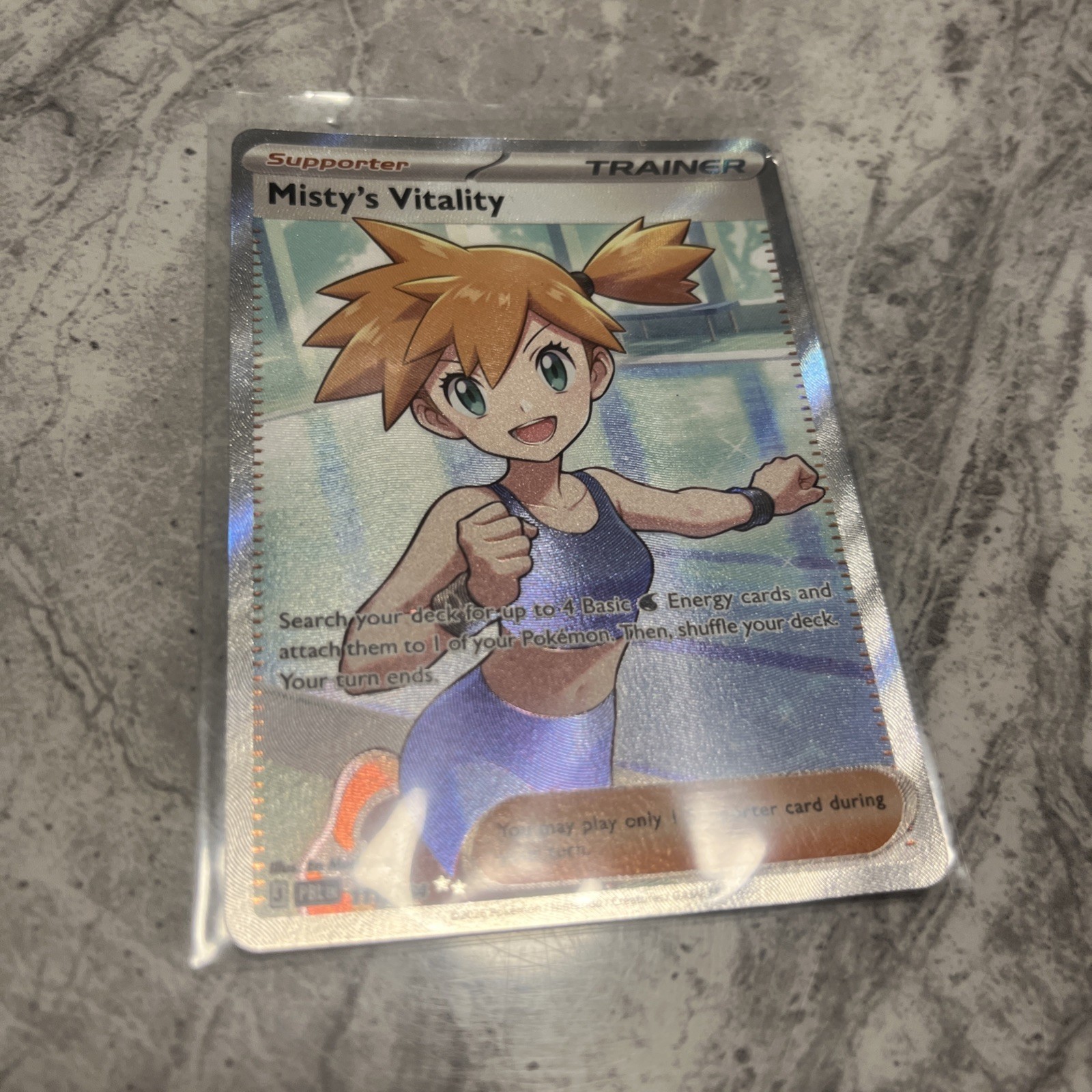 Misty\'s Vitality 191/084 Paldea Evolved Holo Full Art Trainer-Supporter EN