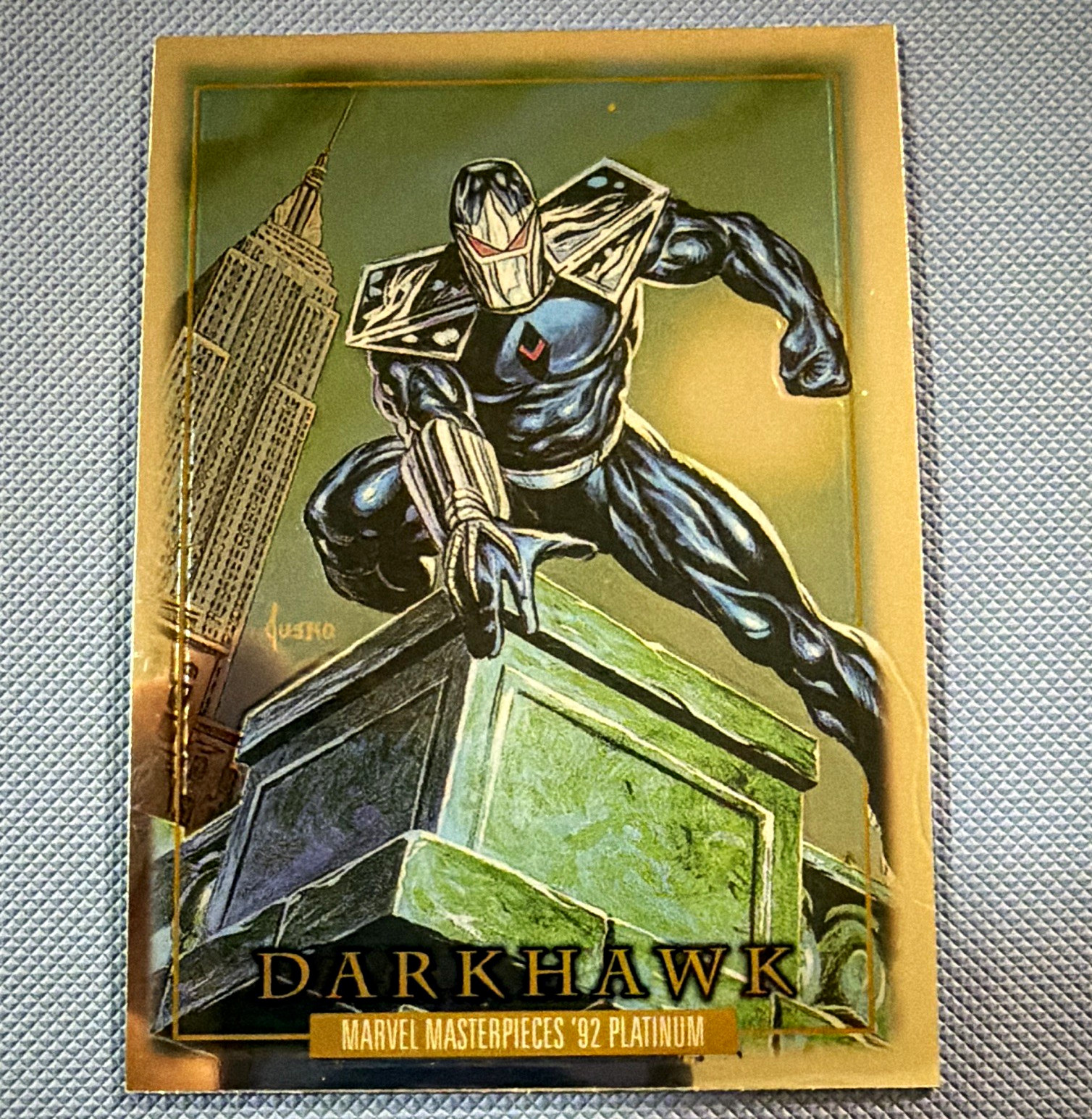 Marvel 1992 Marvel Masterpieces \'92 Platinum Darkhawk Joe Jusko #11 Card