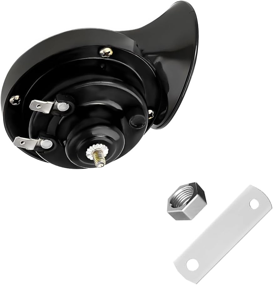 Loud Car Horn, 12V Waterproof Snail Electric Horn, 303DB High Tone Horns Replace