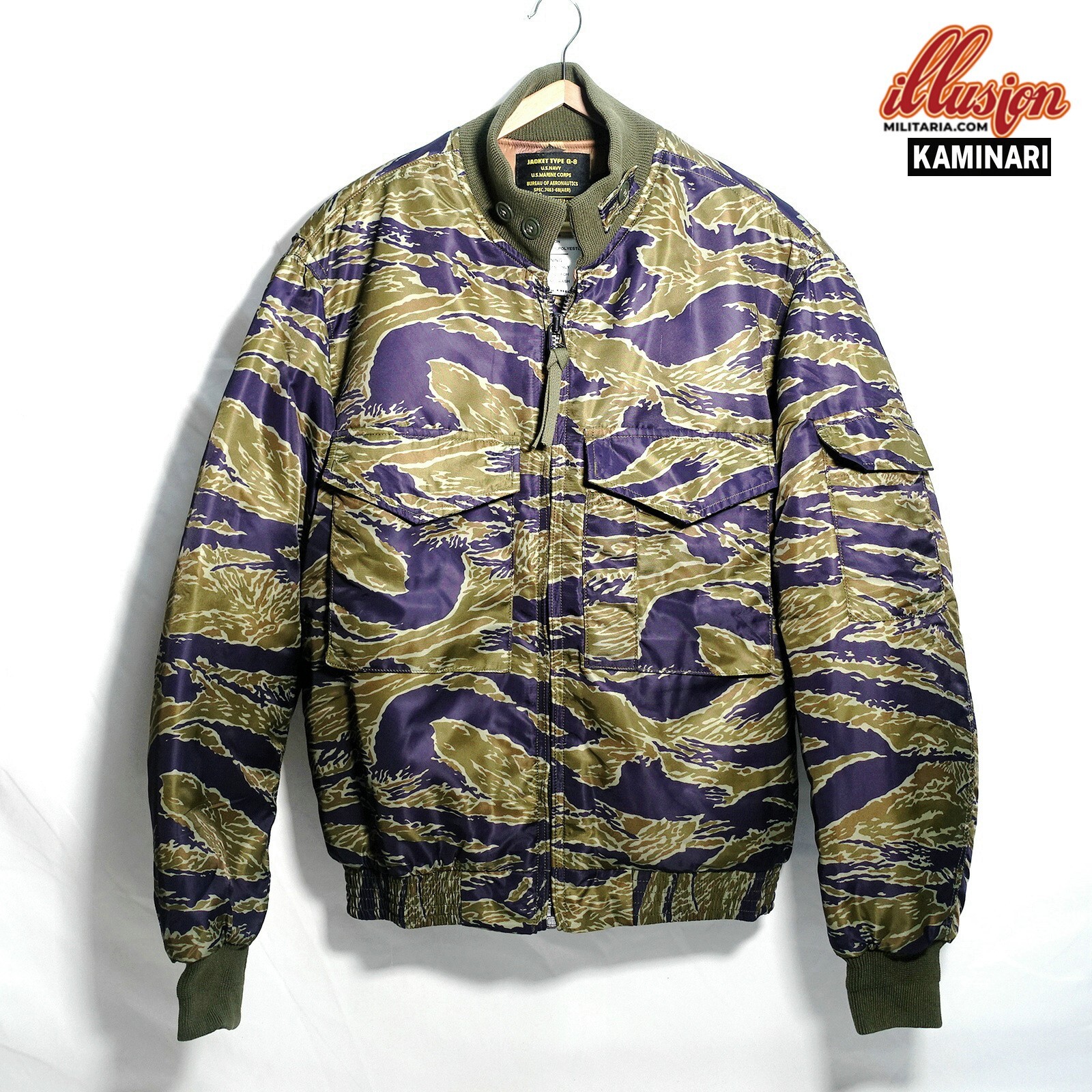 nylon G-8 flying jacket，camouflage Seawave tiger stripe