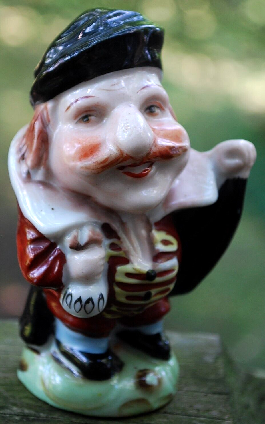 Vtg Painted Porcelain Figurine SHAKESPEARE\'S SHYLOCK Merchant Of Venice JAPAN 4\