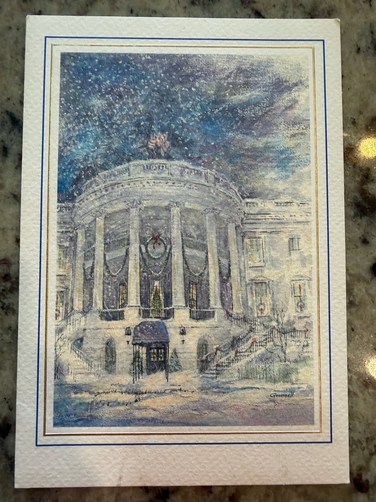 RARE 1989 President George H. W. Bush Official HallmarkChristmas Card RARE 1989 President George H. W. Bush Official HallmarkChristmas Card