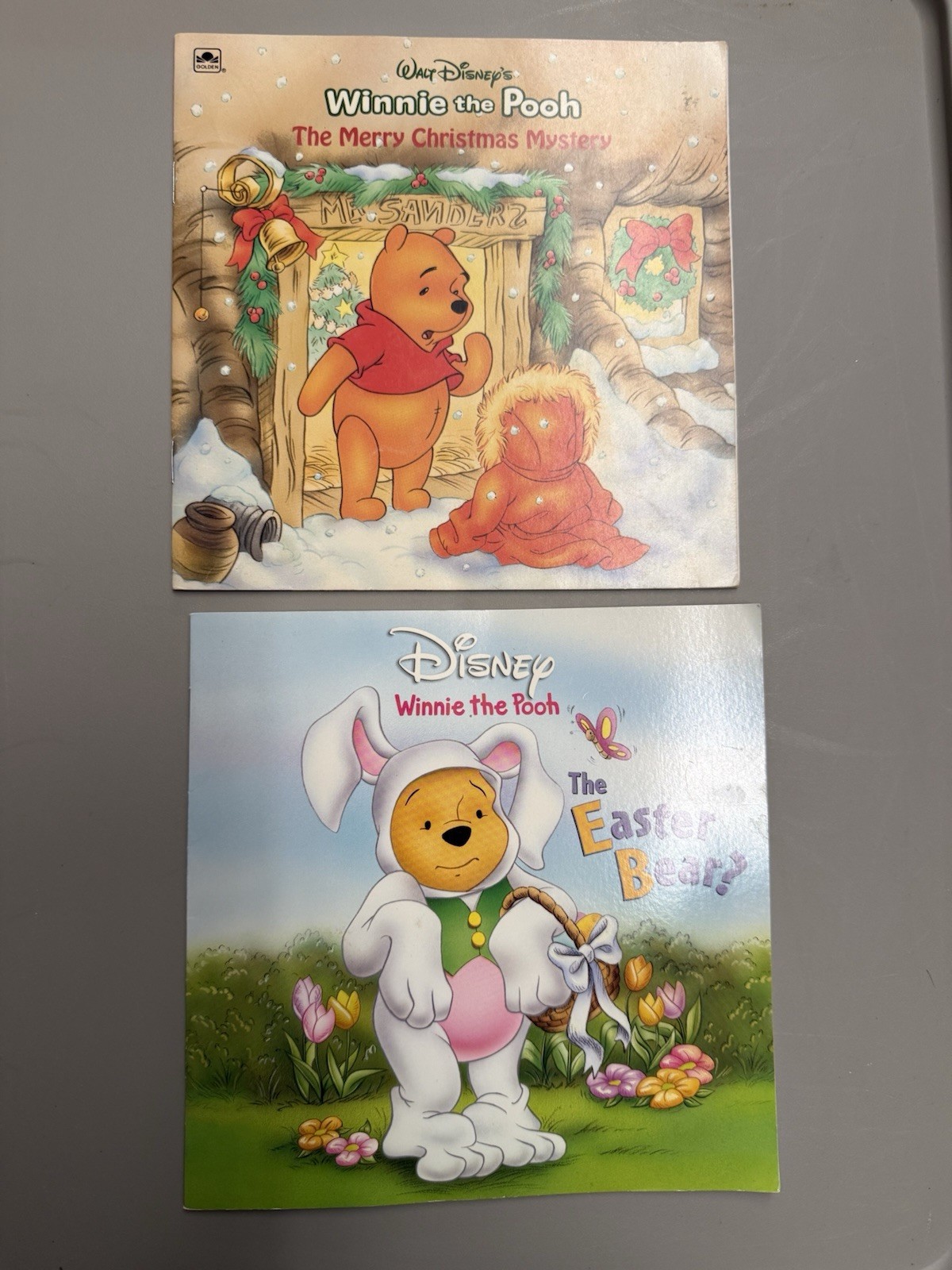 Disney Winnie the Pooh 2-Book Lot: Merry Christmas Mystery & The Easter Bear