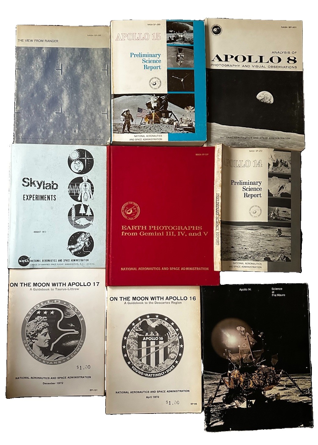 (9) OFFICIAL NASA ARCHIVES LOT