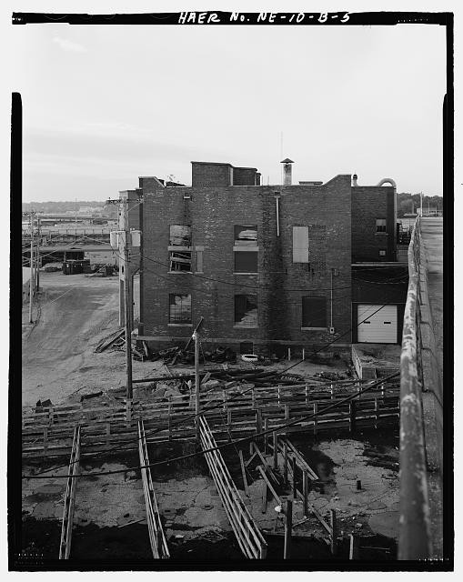 Omaha Nebraska 1900s South Omaha Union Stock Yards Bank Building Rear View