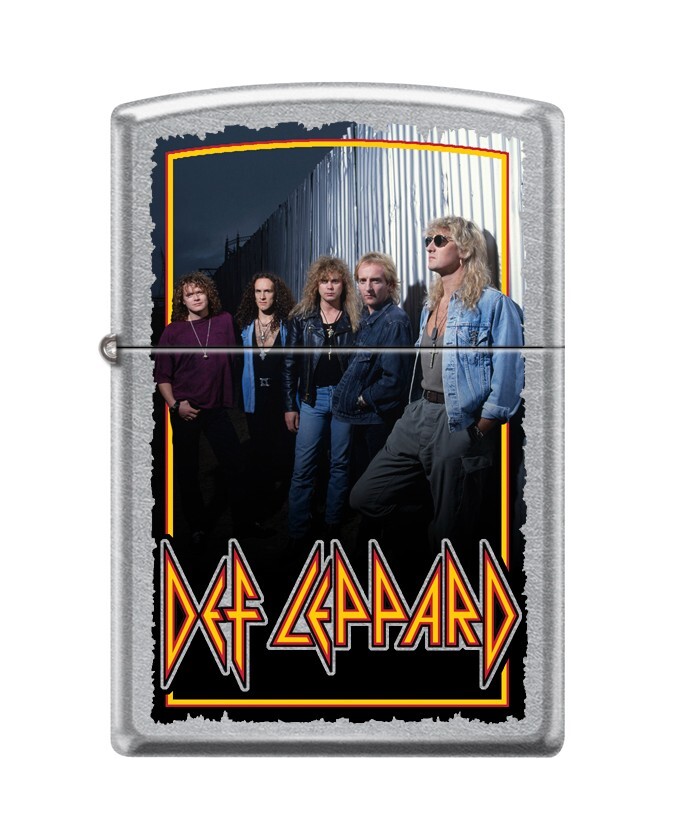 Zippo 4819, Def Leppard Design, Street Chrome Finish Lighter, NEW