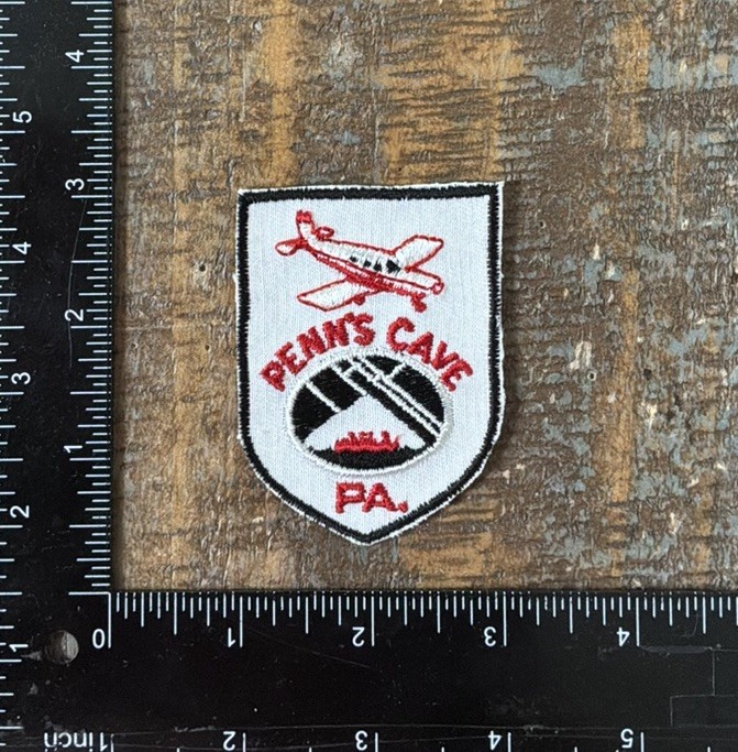 Vintage Penn’s Cave Pennsylvania Caverns Travel Souvenir Sew-On Patch NOS 1960s