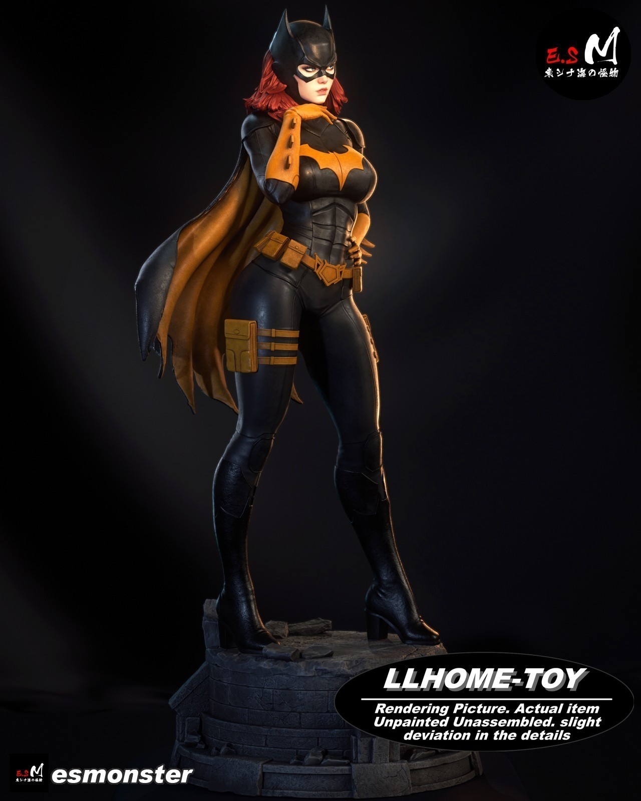 1/6 hot Batgirl Resin 3d Print Model Unpainted Unassembled GK statue Figure