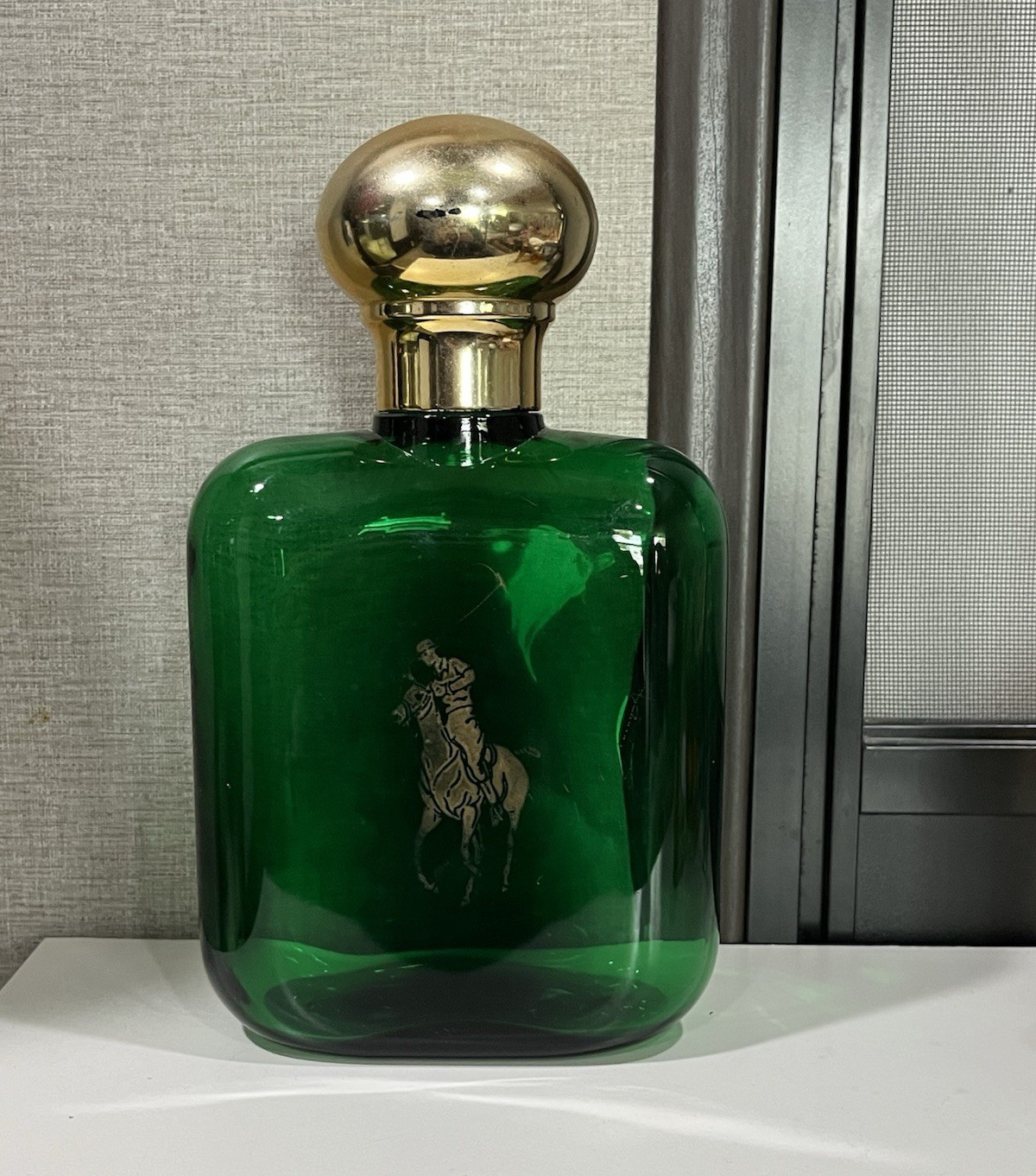 VTG 1978-1984 Ralph Lauren Polo Green GIANT FACTICE Display Bottle Warner Lauren