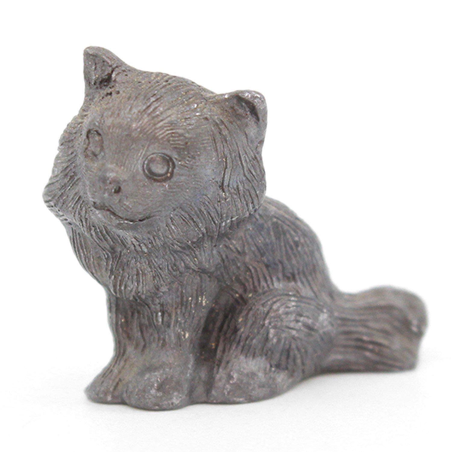 PEWTER Kitten Cat Sitting - 1\
