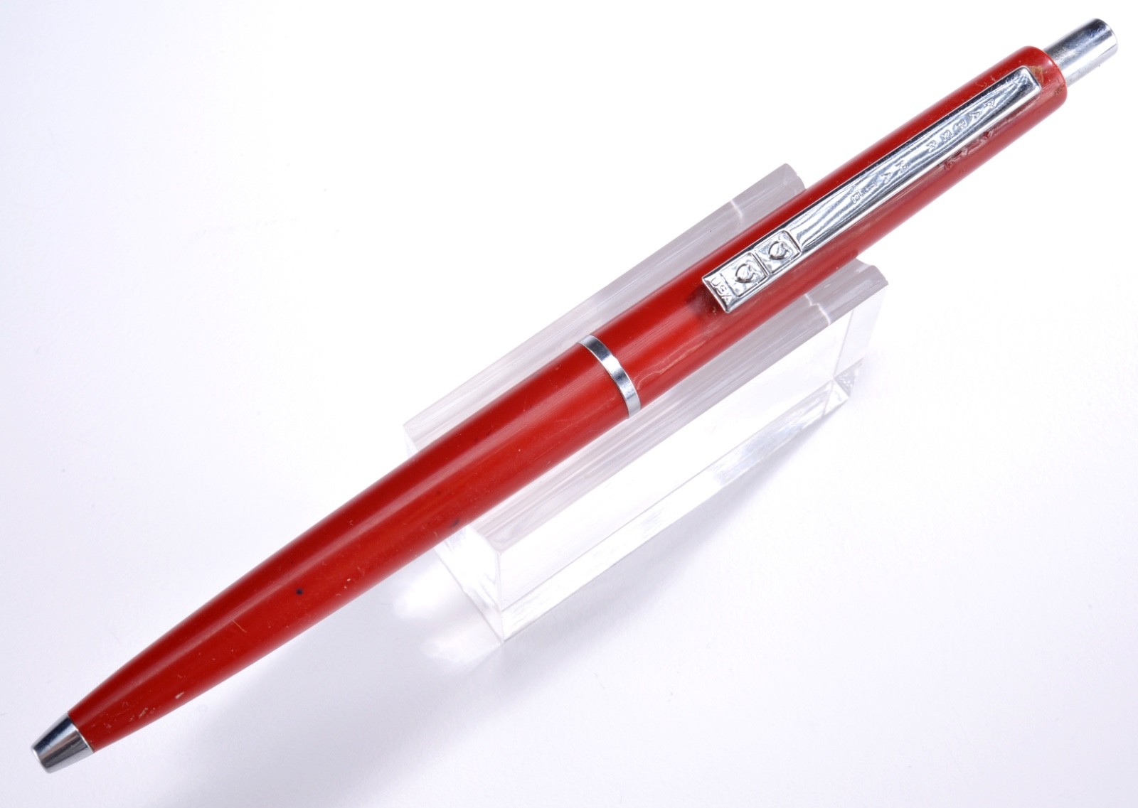 Vintage (c1966) Paper-Mate Chrome & Red Ballpoint Pen - Mid-Century Modern #36