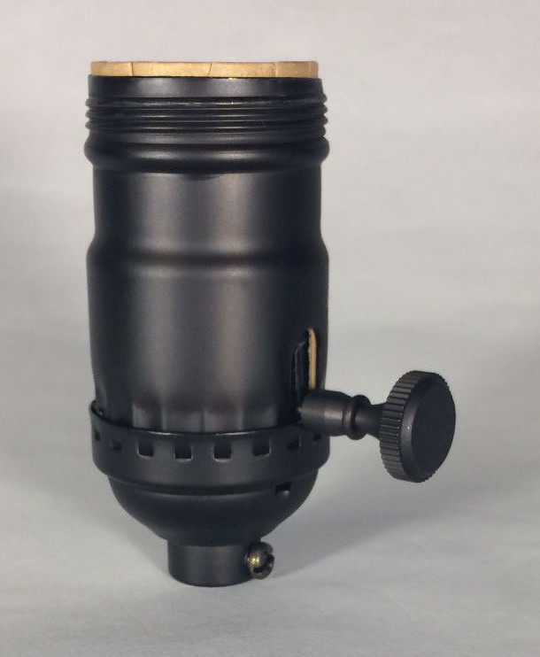 3-way Uno Thread Antique Bronze Early Electric Industrial Style Lamp Socket 270B 3-way Uno Thread Antique Bronze Early Electric Industrial Style Lamp Socket 270B