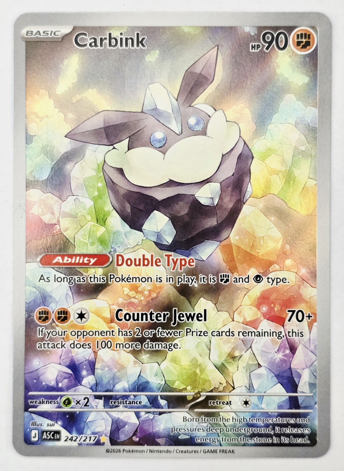 Carbink 242/217 - IR English - Ascended Heros - Pokemon TCG
