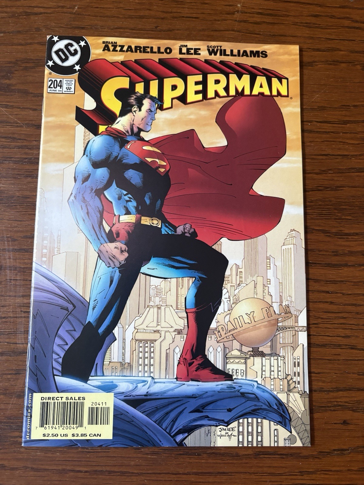 SUPERMAN 204 JIM LEE ICONIC COVER FIRST PRINT NM DC 2004