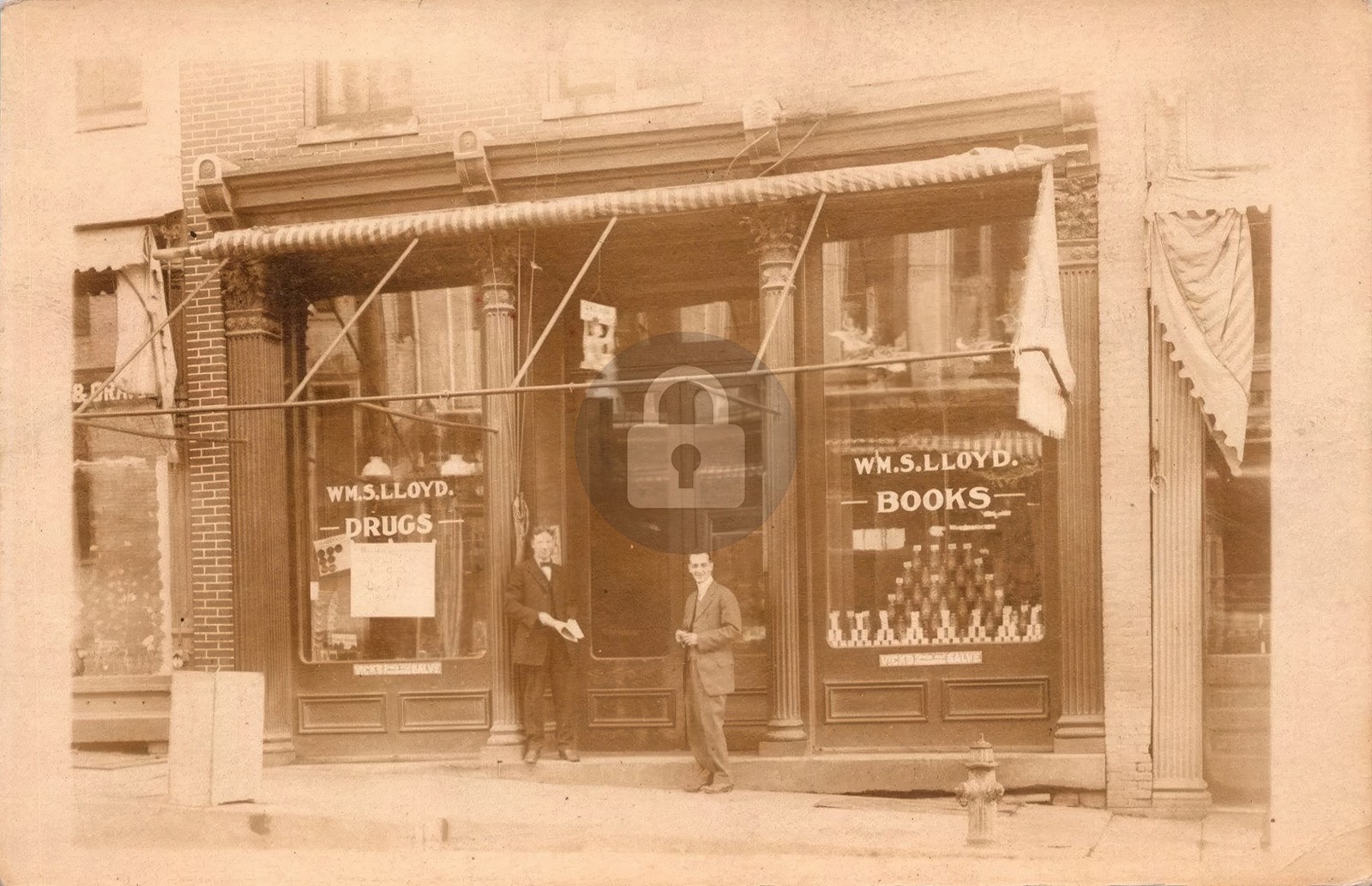 Mt Sterling KY Kentucky William Lloyd Book Store c1910 RPPC Photo Postcard COPY