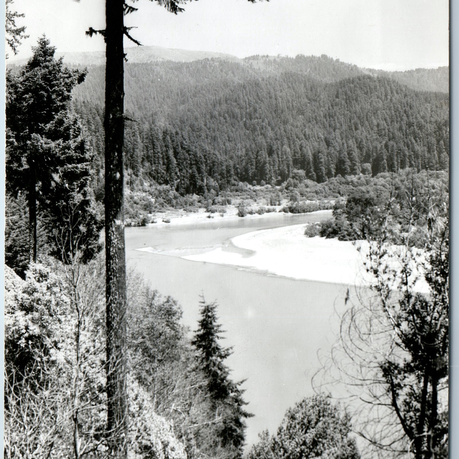 c1940s Klamath Glen CA Lower Terwer Riffle River RPPC Zan 471 Photo Postcard