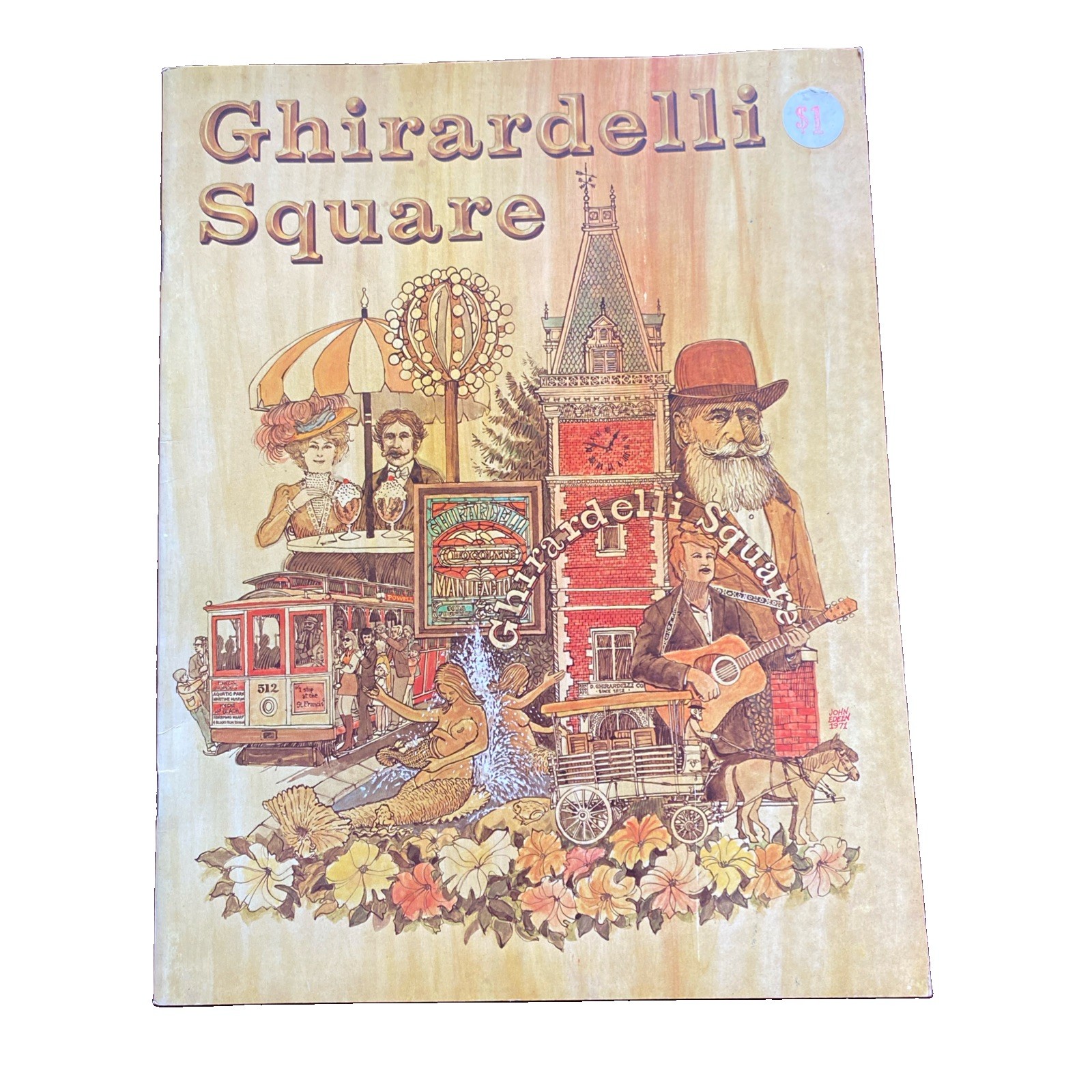 Vtg 1970 San Francisco Ghirardelli Square Tourist Book With Photos