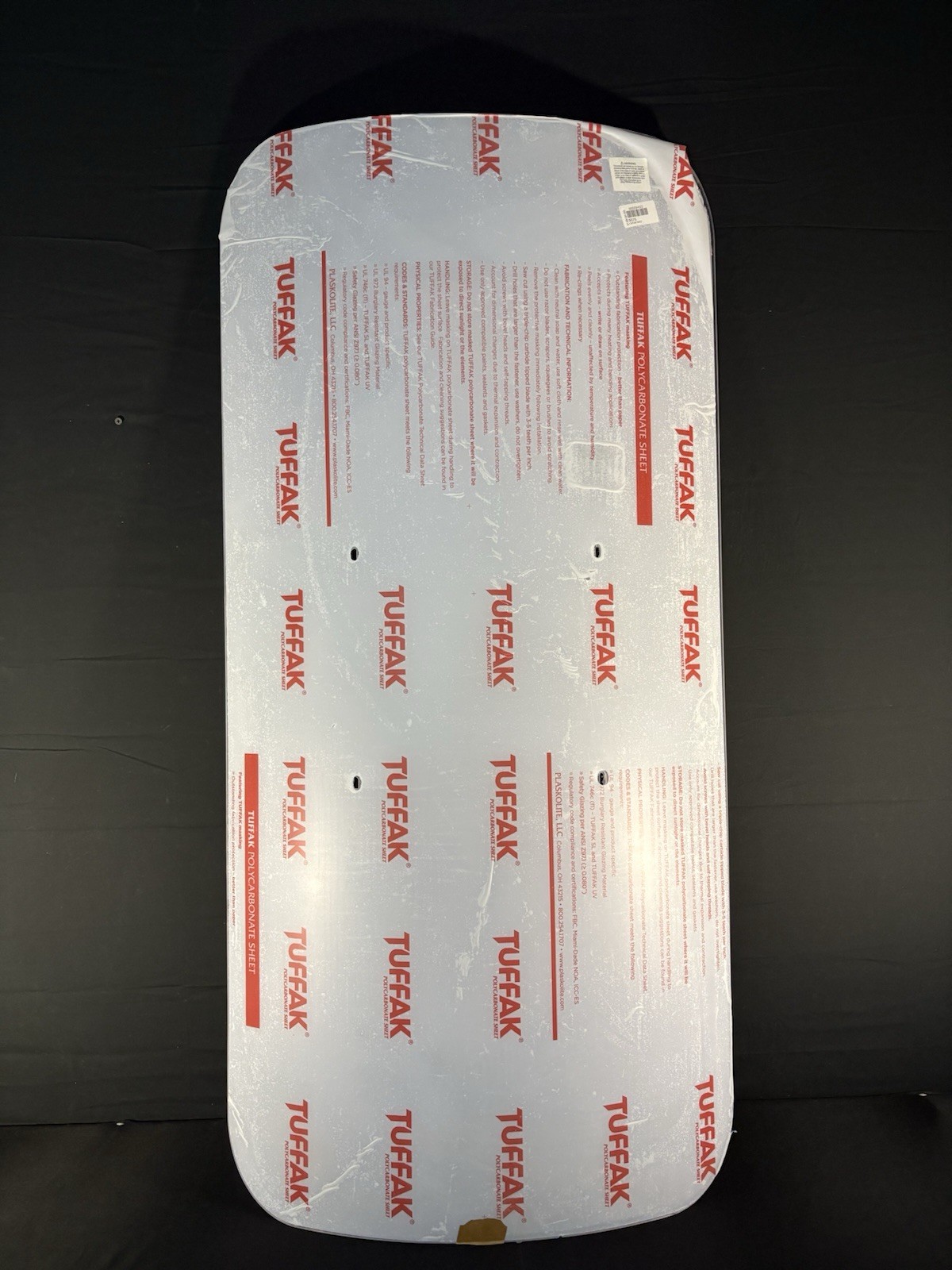 Paulson Capture Shield CS-4 Cell Extraction Shield 48”x 24” No Handles