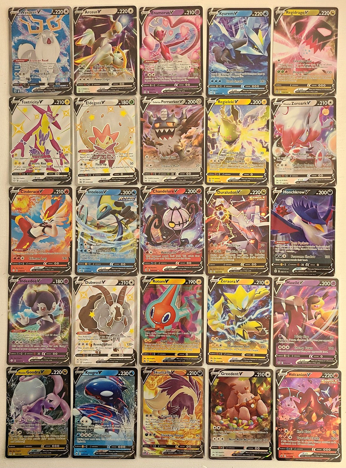Pokemon V card Bundle (Lot of 25 Cards) ALL NEAR MINT Pokemon V card Bundle (Lot of 25 Cards) ALL NEAR MINT
