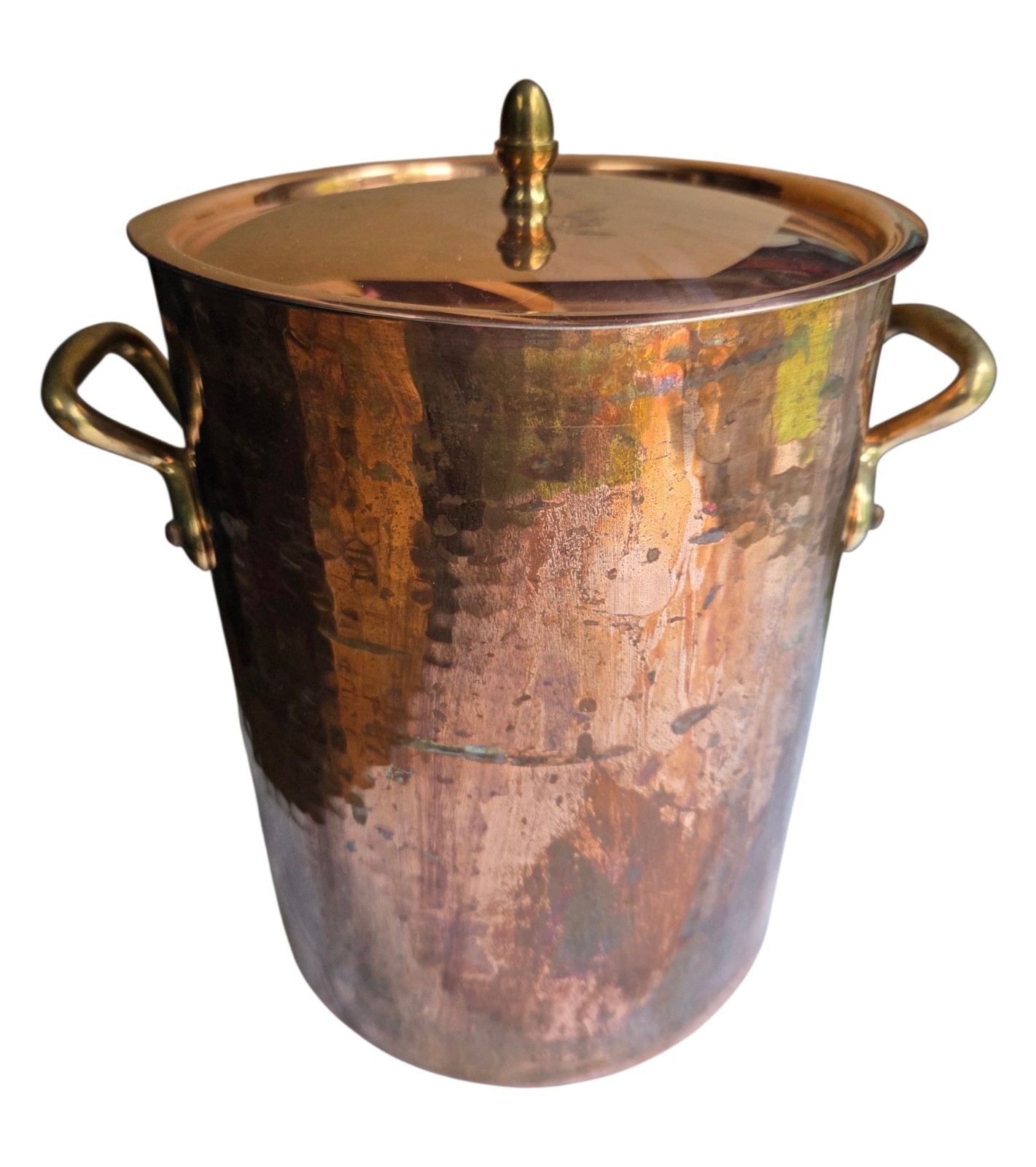 Sur La Table Vintage Hammered Copper Stockpot With Lid 8 Qt Made in France Sur La Table Vintage Hammered Copper Stockpot With Lid 8 Qt Made in France