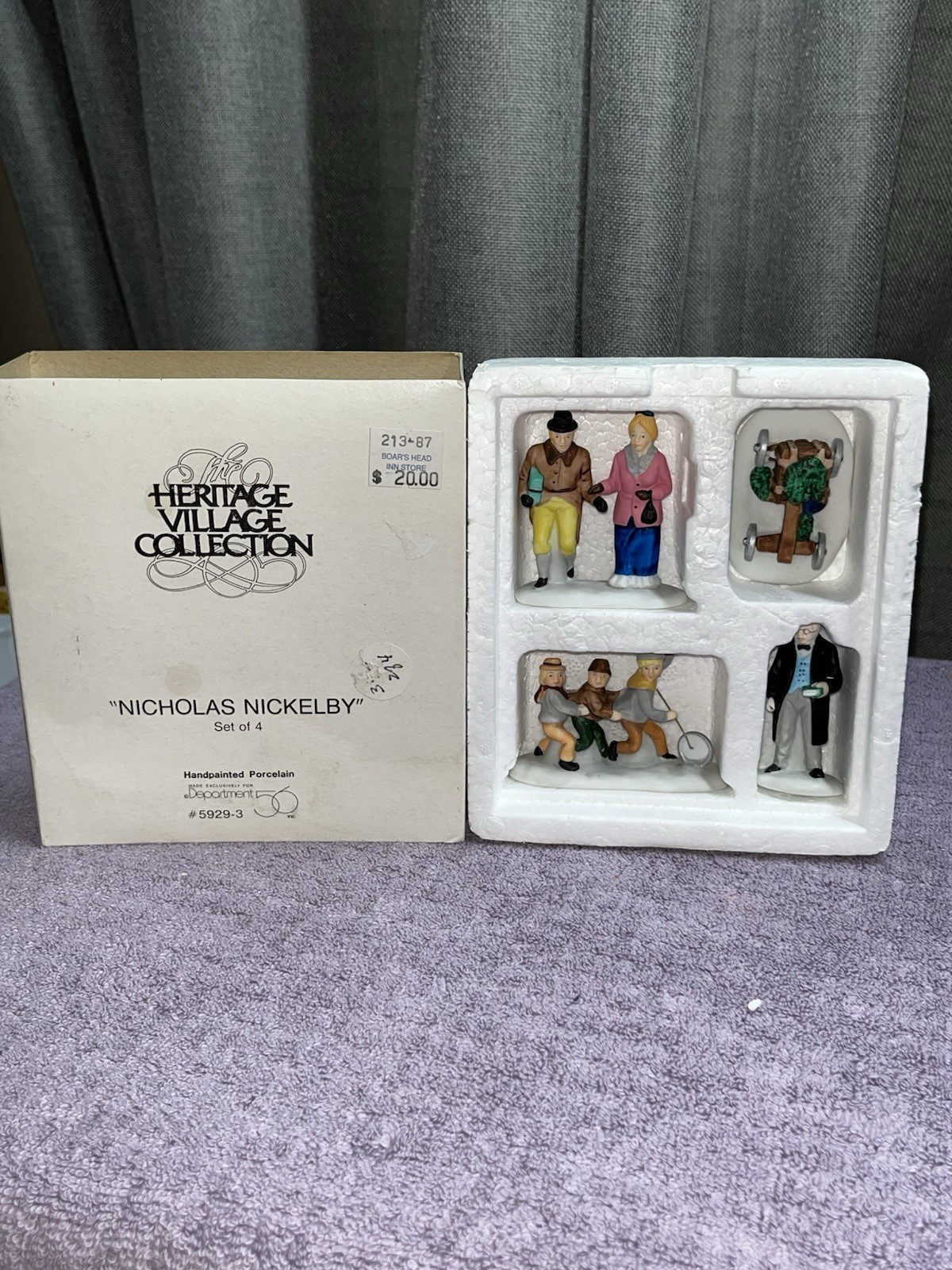 Vintage Department 56 Heritage Village Collection Nicholas Nickelby Used Once