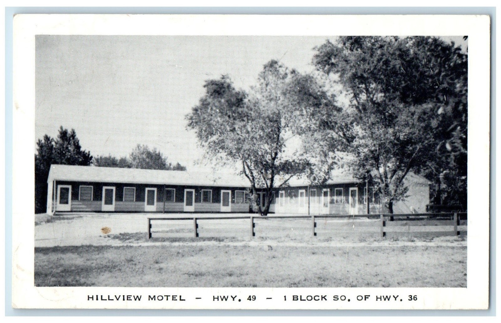 c1930s\' Hillview Motel Hyw 49 1 Block So. Of Hwy St. Paul Minnesota MN Postcard