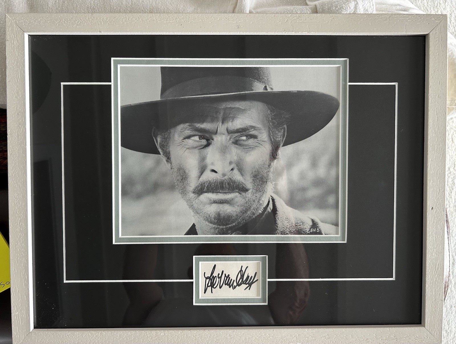 Lee Van Cleef Signed Autograph Framed COA Rutland Autograph. Spaghetti Western