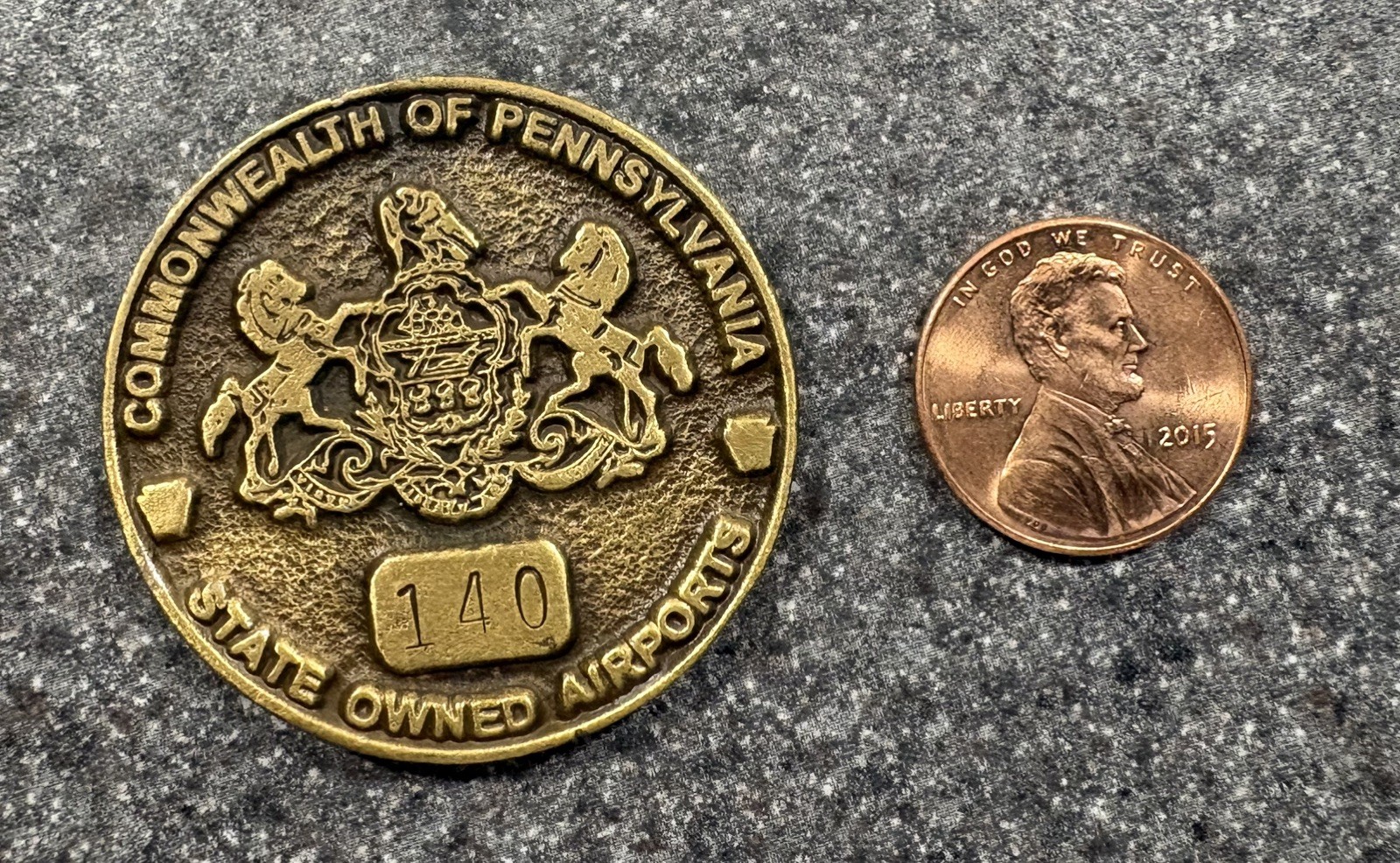 1997 Commonwealth Of Pennsylvania State -Owned Airports Commemorative Coin #140
