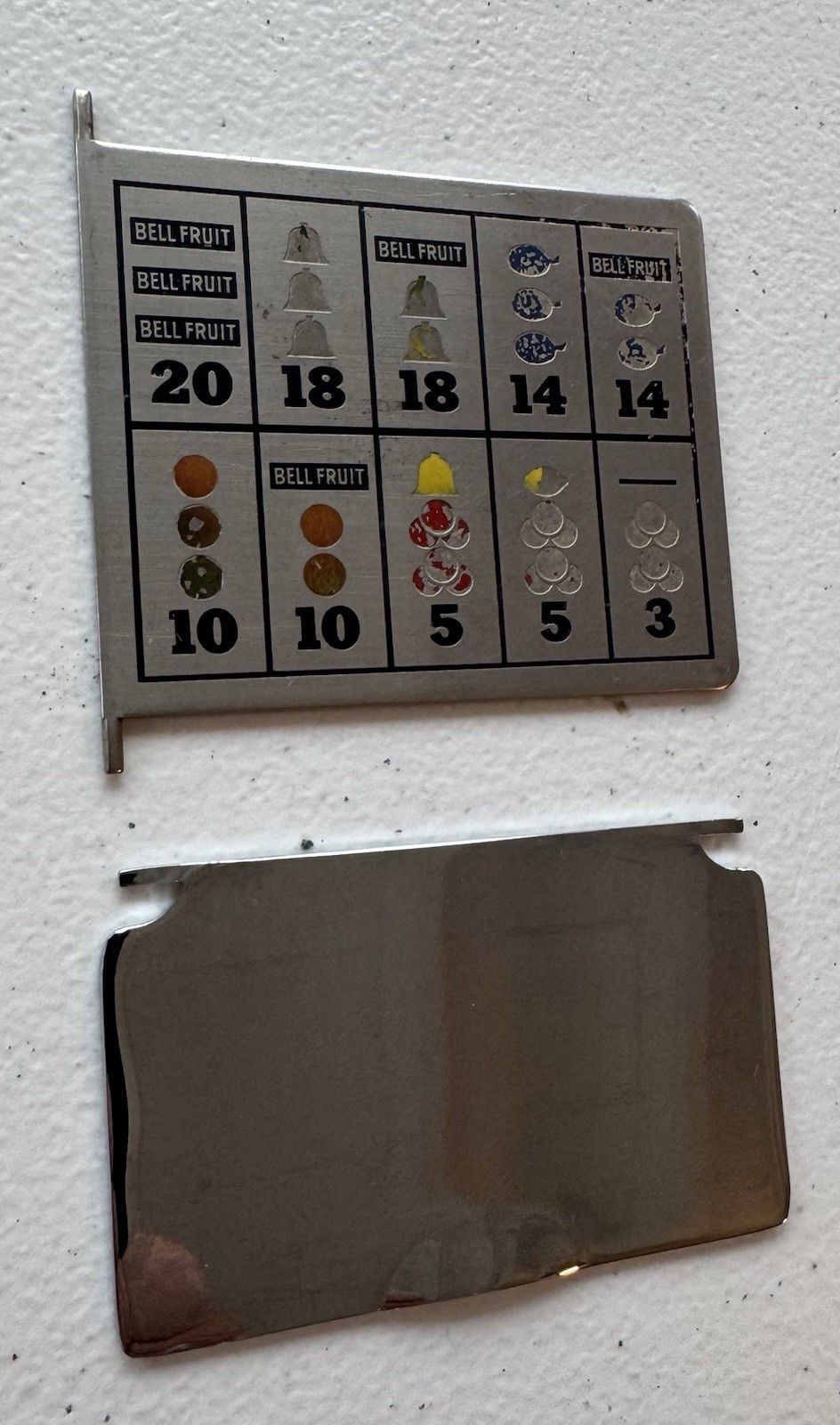 Vest Pocket, Slot Machine Award Card And Payout Door