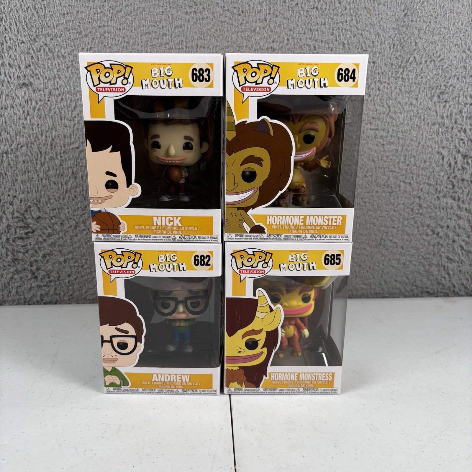 Funko Pop Big Mouth Complete Set Nick Andrew Monster Monstress 682 683 684 685 Funko Pop Big Mouth Complete Set Nick Andrew Monster Monstress 682 683 684 685