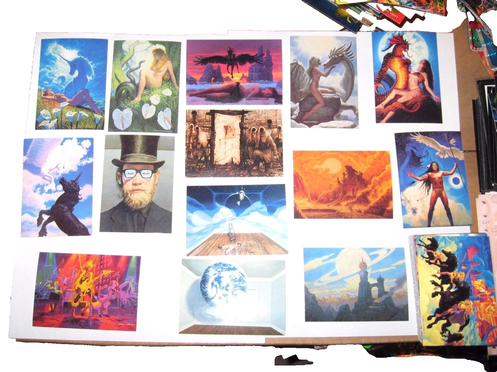 1992 GREG HILDEBRANDT FANTASY ART 90 BASE Card Set WONDERLAND PETER PAN WICKED