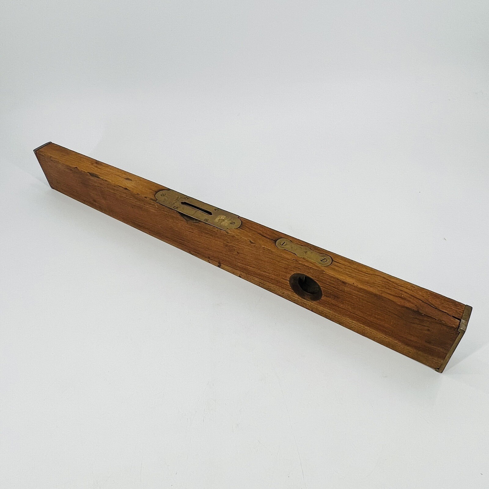 Vintage CHAPIN & STEPHENS C.S. CO PINE MEADOW CONN. Level Brass Ends 26”