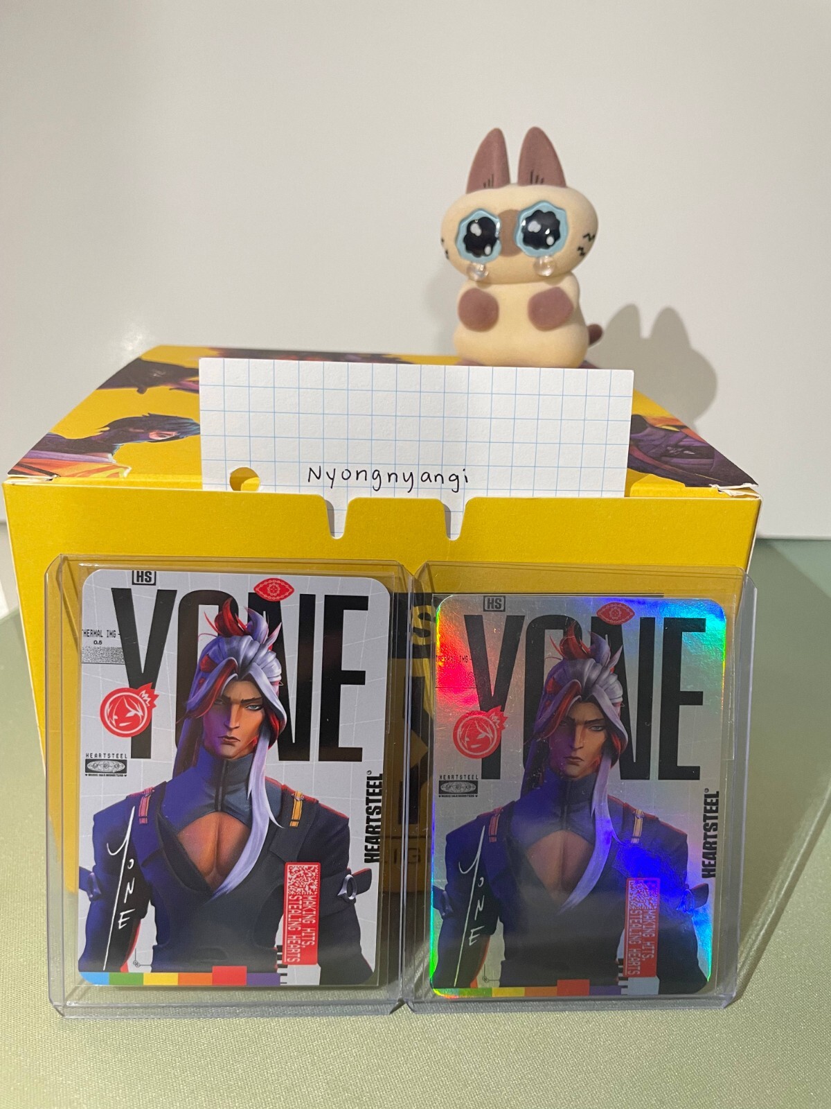 Riot Games League of Legends Heartsteel Yone Photocard Set Normal + Holo