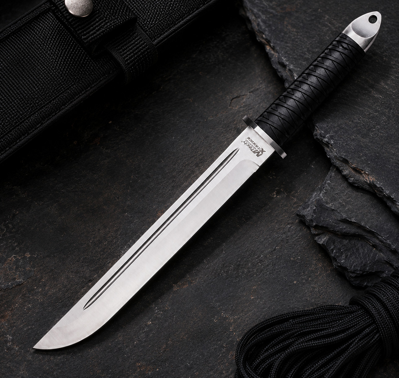 MTech Xtreme MX-8130 Ninja Tanto Fixed Blade Short Sword Full Tang 440C 16.5\