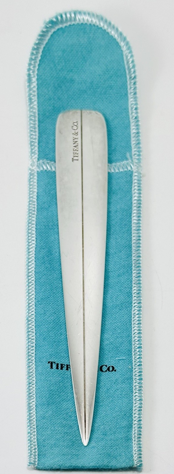 Tiffany & Co Sterling Silver 925 Vintage Letter Opener Spain 6.25” 55g + Pouch