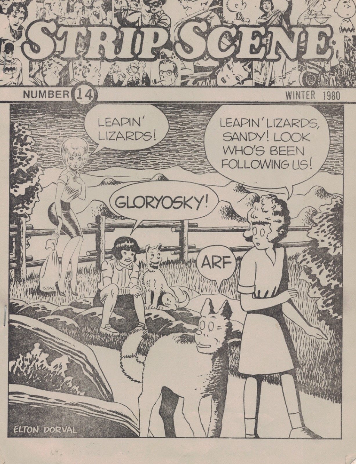 Vintage Comic Fanzine Strip Scene #14 Winter 1980 Carl Horak