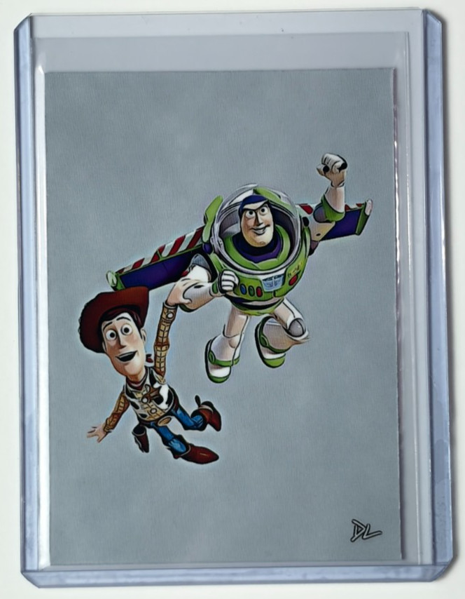 Woody & Buzz Limited Edition Artist Signed “Toy Story” Trading Card 2/10
