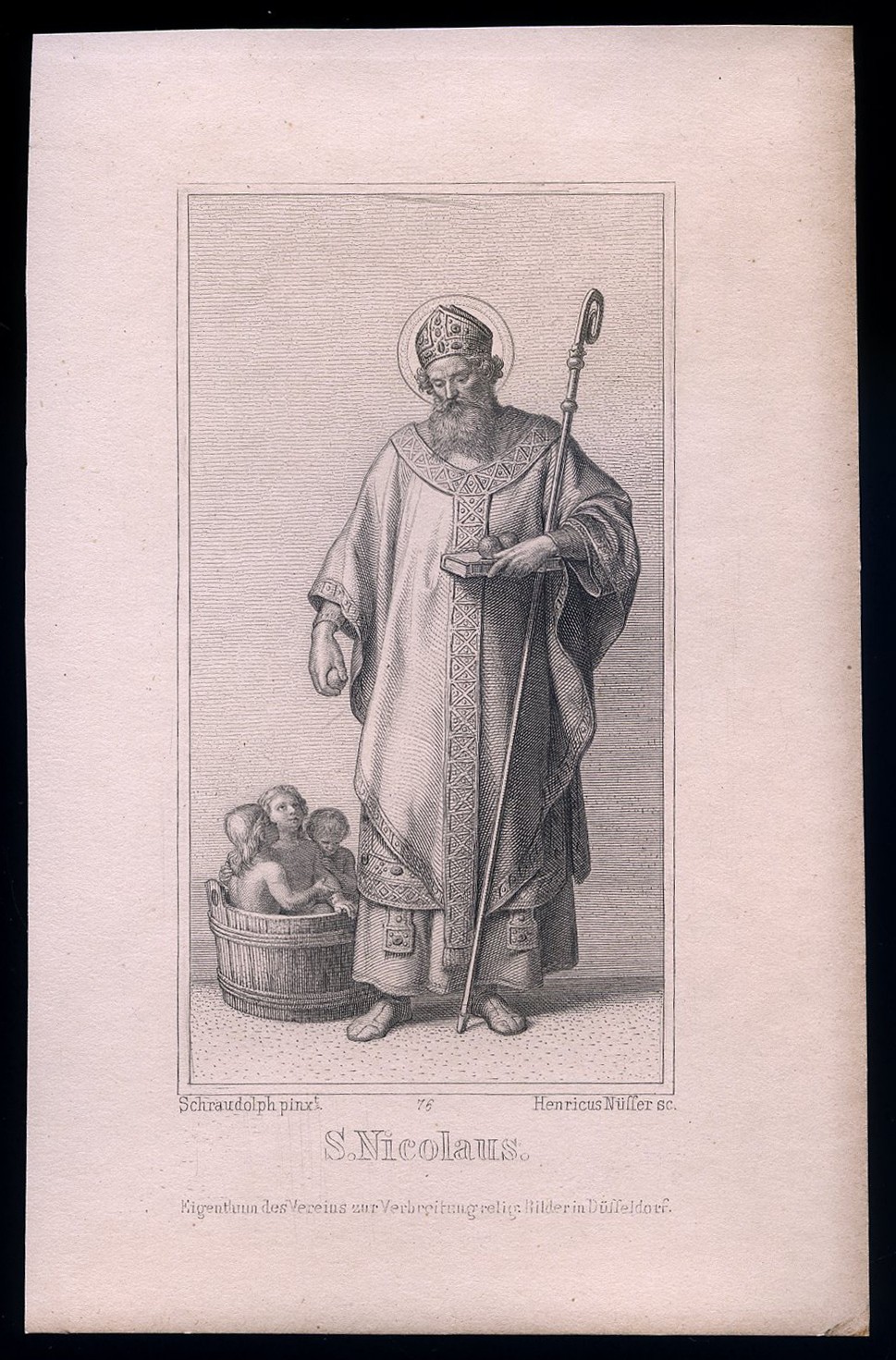 santino engraving 1800 S.NICOLA DI BARI