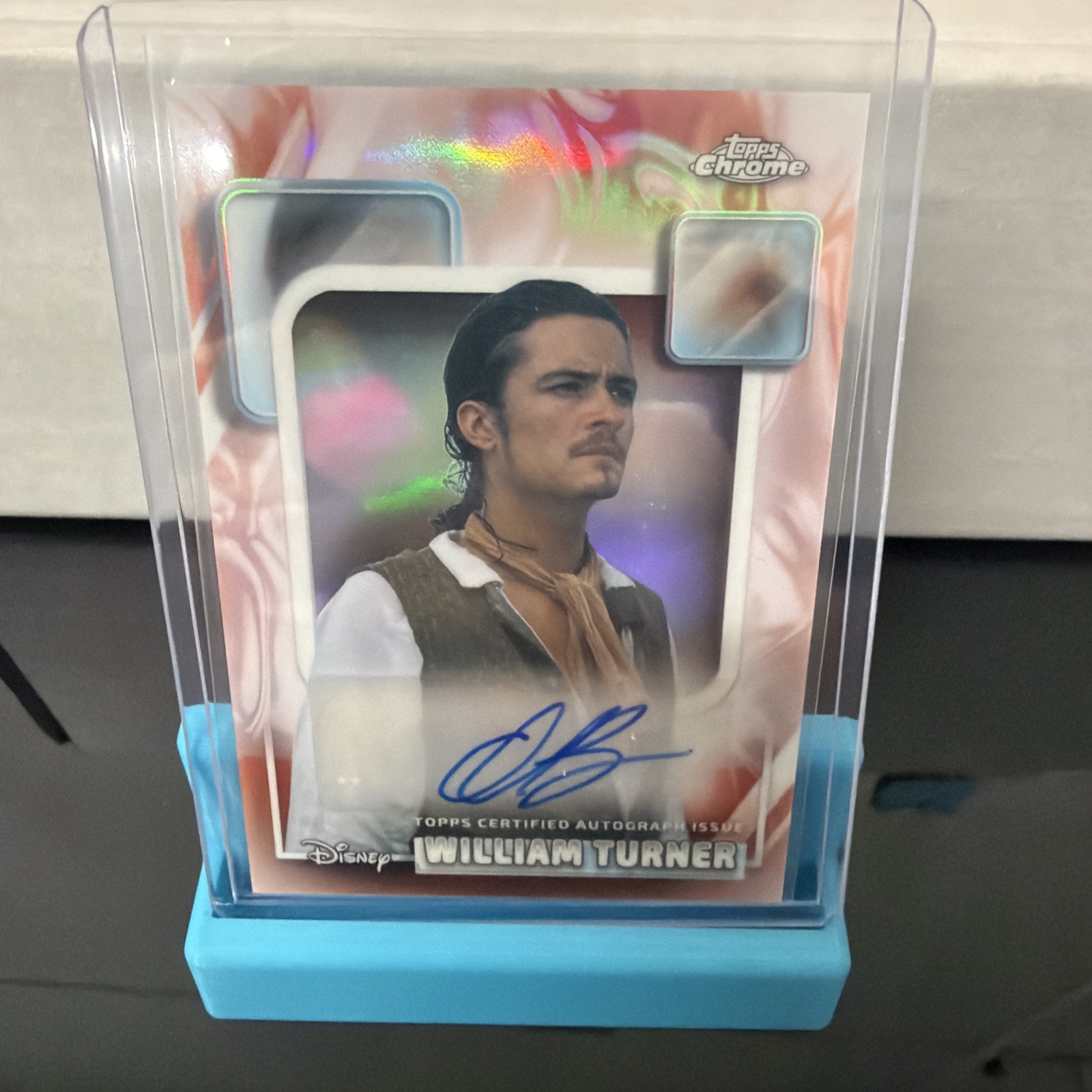 2026 Topps Chrome Disney Orlando Bloom William Turner Auto - AA-OB Pirates
